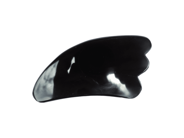 Gua Sha de piedra obsidiana negra